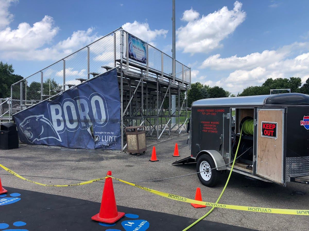 REDHEAD PRESSURE CLEANING LLC pressure washing trailer in Springboro, Ohio