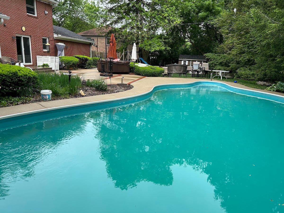 Pool deck cleaning in Ohio — 1